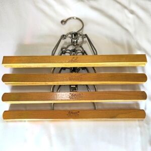Setwell Vintage Wooden Pants/Skirt Hangers (Set Of 4)